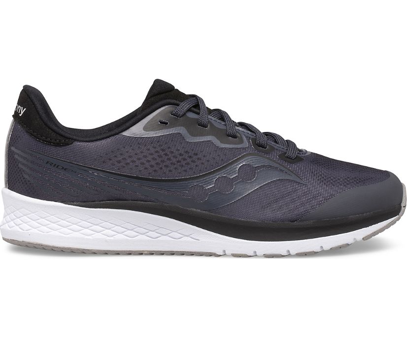 Kids' Saucony Ride 14 Sneakers Grey / Black | Singapore 899GSOL